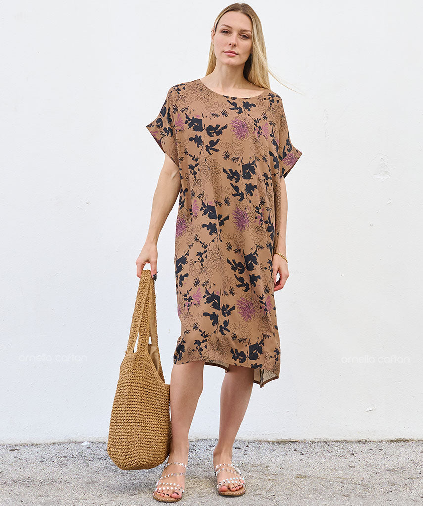 Robe Décontractée à Poches Courte – Ornella Caftan™