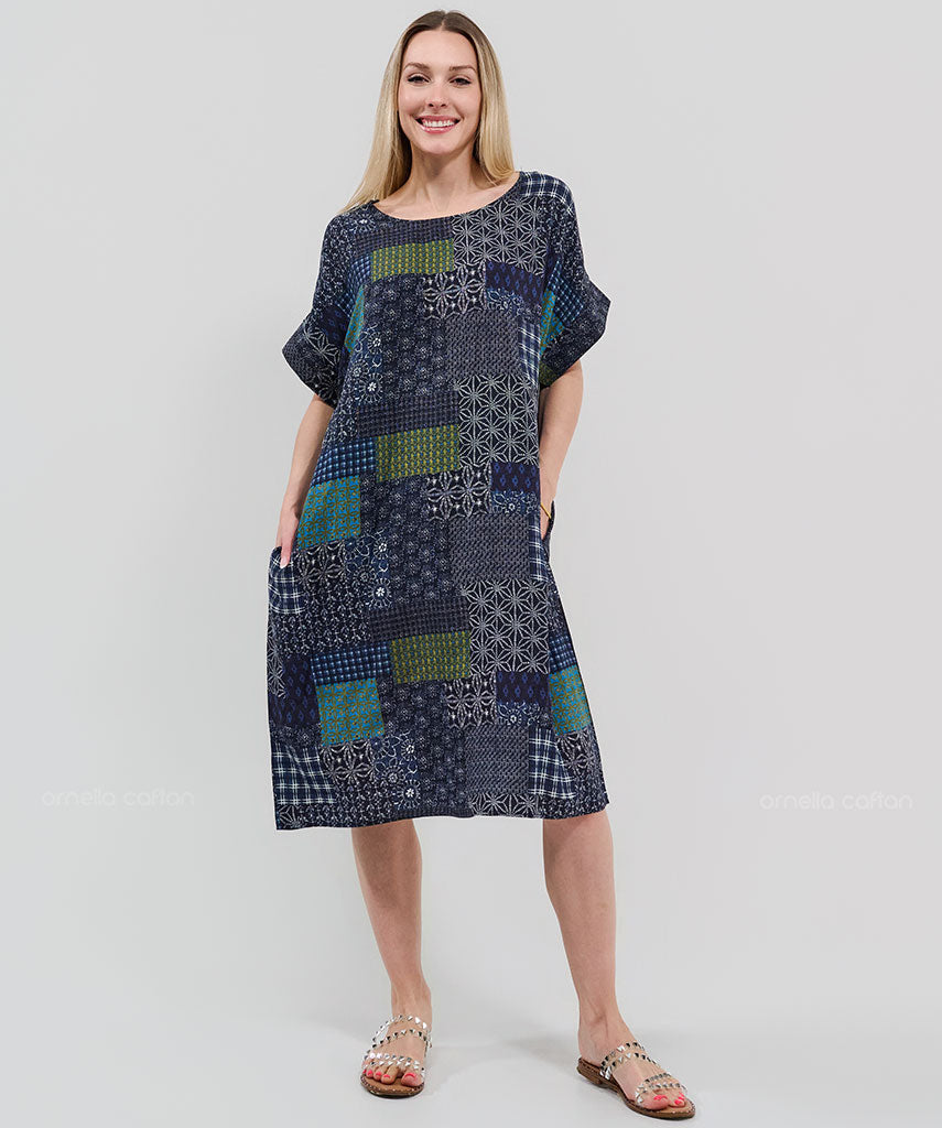 Robe Décontractée à Poches Courtes – Ornella Caftan™