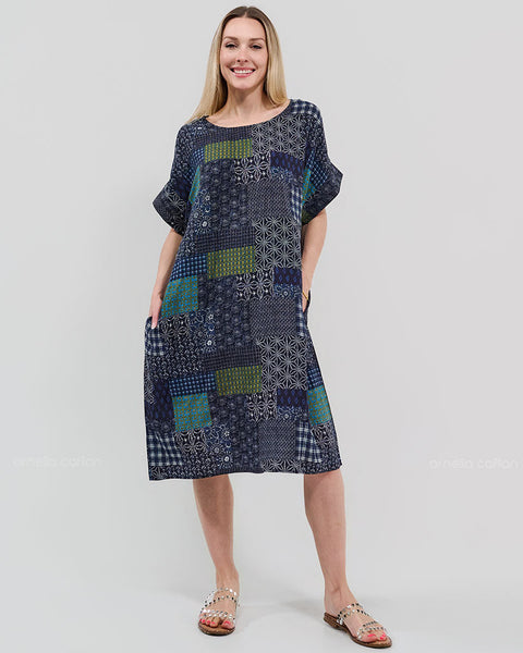 Robe Décontractée à Poches Courtes – Ornella Caftan™