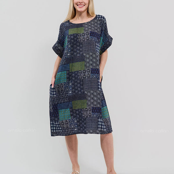 Robe Décontractée à Poches Courtes – Ornella Caftan™