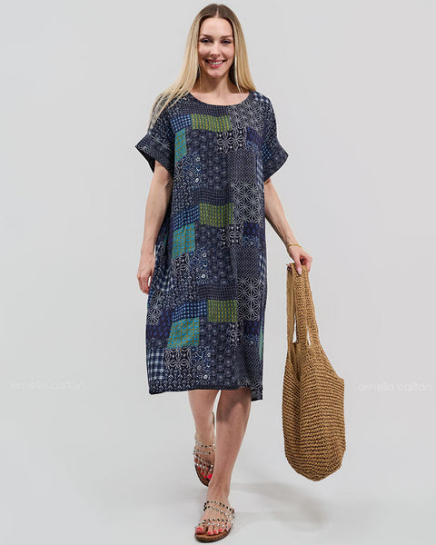 Robe Décontractée à Poches Courtes – Ornella Caftan™
