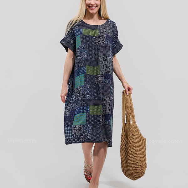 Robe Décontractée à Poches Courtes – Ornella Caftan™