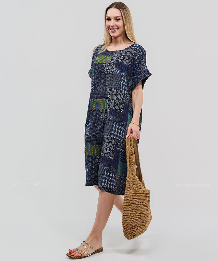 Robe Décontractée à Poches Courtes – Ornella Caftan™