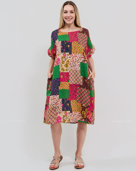 Robe Décontractée à Poches Courte – Ornella Caftan™