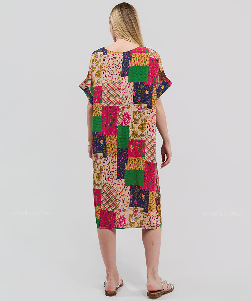 Robe Décontractée à Poches Courte – Ornella Caftan™