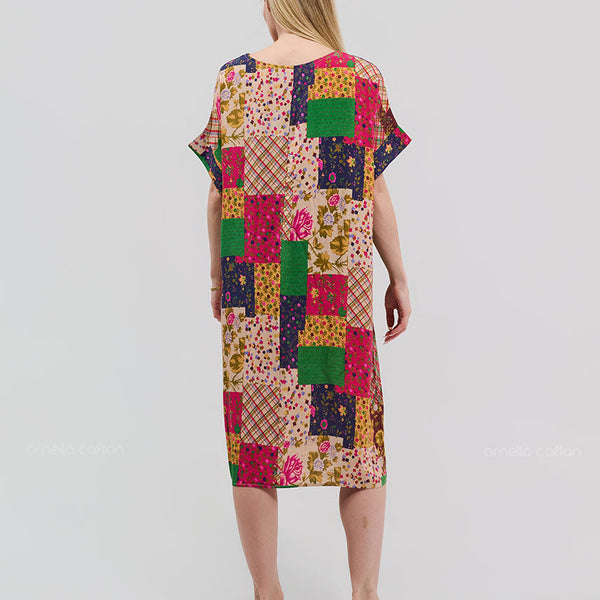 Robe Décontractée à Poches Courte – Ornella Caftan™