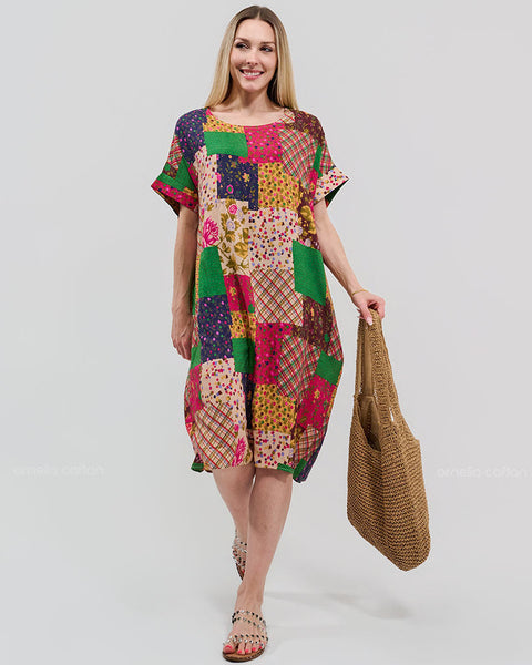 Robe Décontractée à Poches Courte – Ornella Caftan™