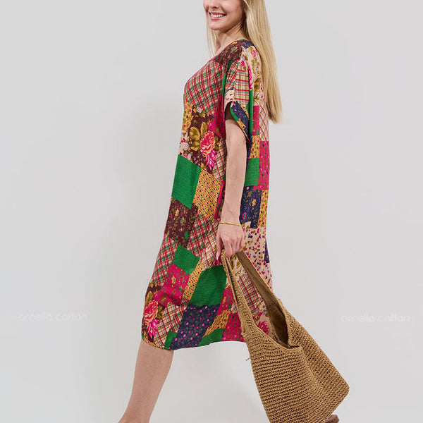Robe Décontractée à Poches Courte – Ornella Caftan™