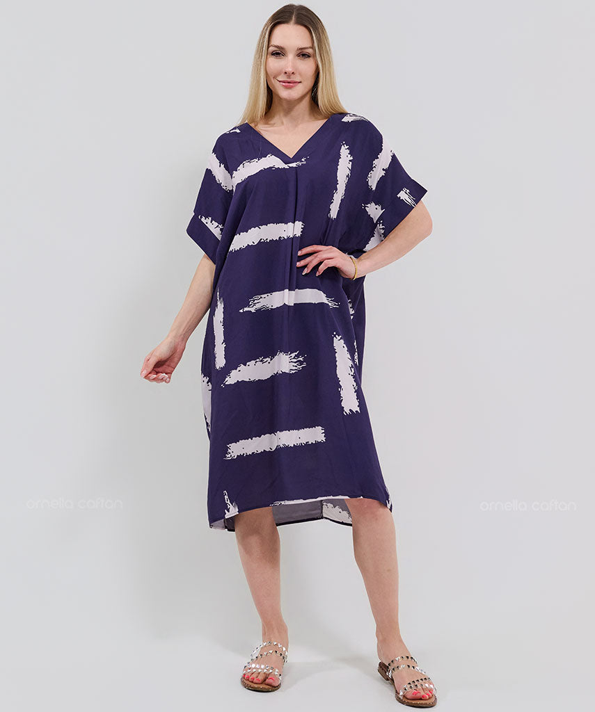 Robe Décontractée à Poches Courte – Ornella Caftan™