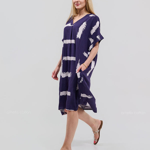 Robe Décontractée à Poches Courte – Ornella Caftan™