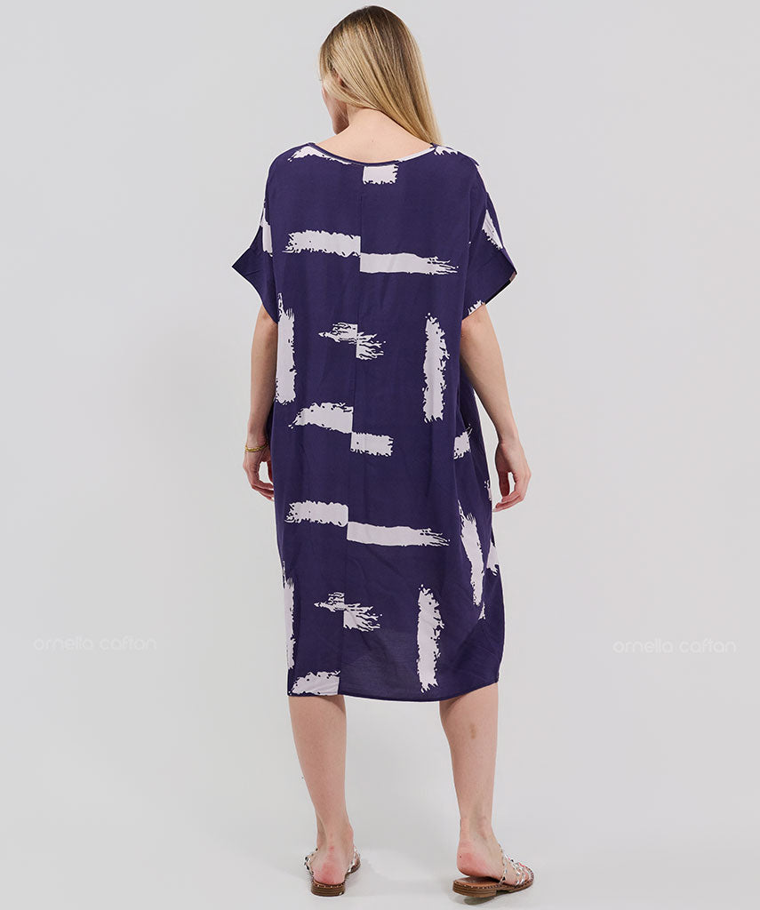 Robe Décontractée à Poches Courte – Ornella Caftan™