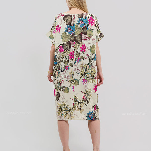 Robe Décontractée à Poches Courte – Ornella Caftan™
