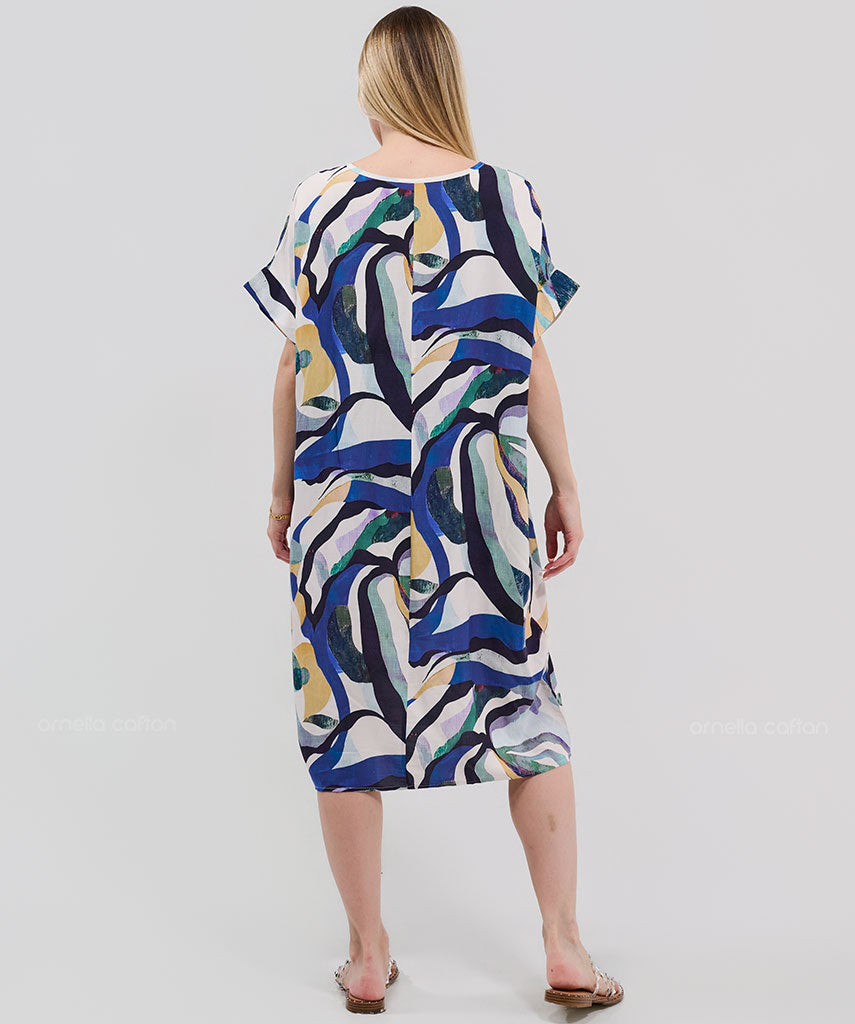 Robe Décontractée à Poches Courtes – Ornella Caftan™