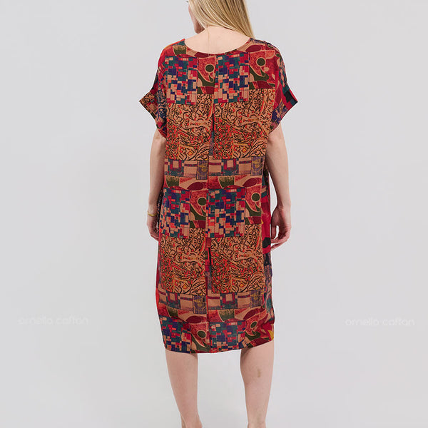 Robe Décontractée à Poches Courte – Ornella Caftan™