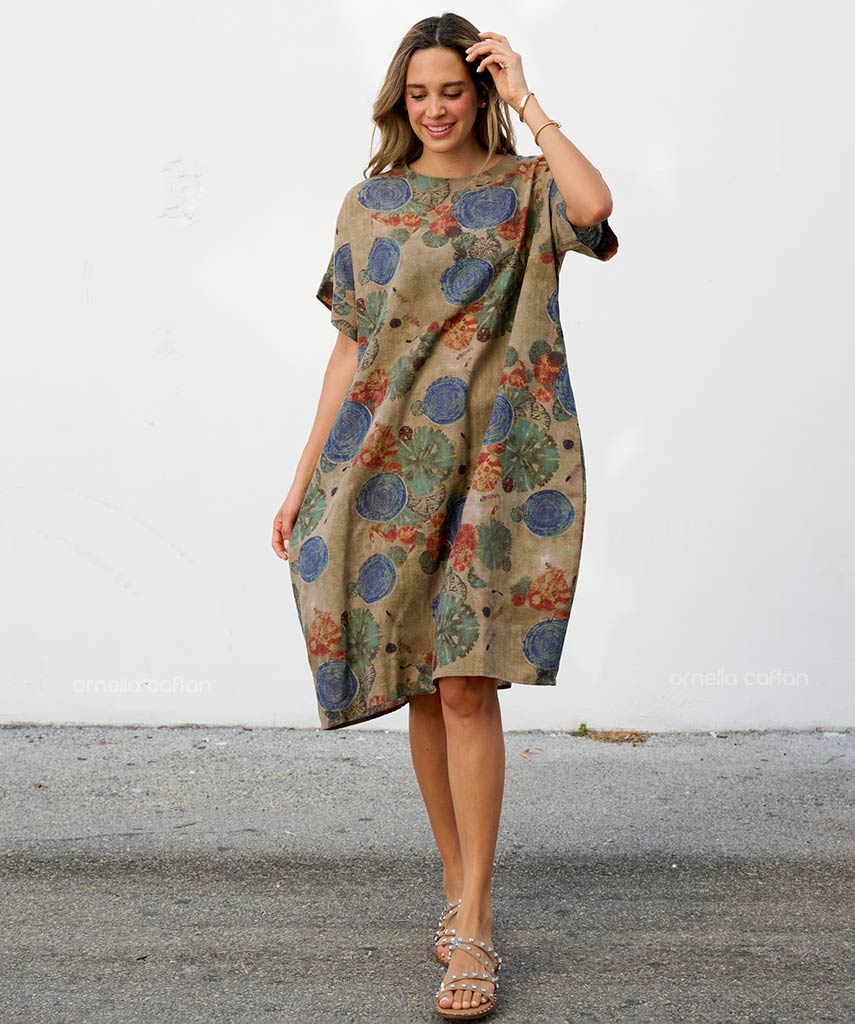 Robe Décontractée à Poches Courtes – Ornella Caftan™