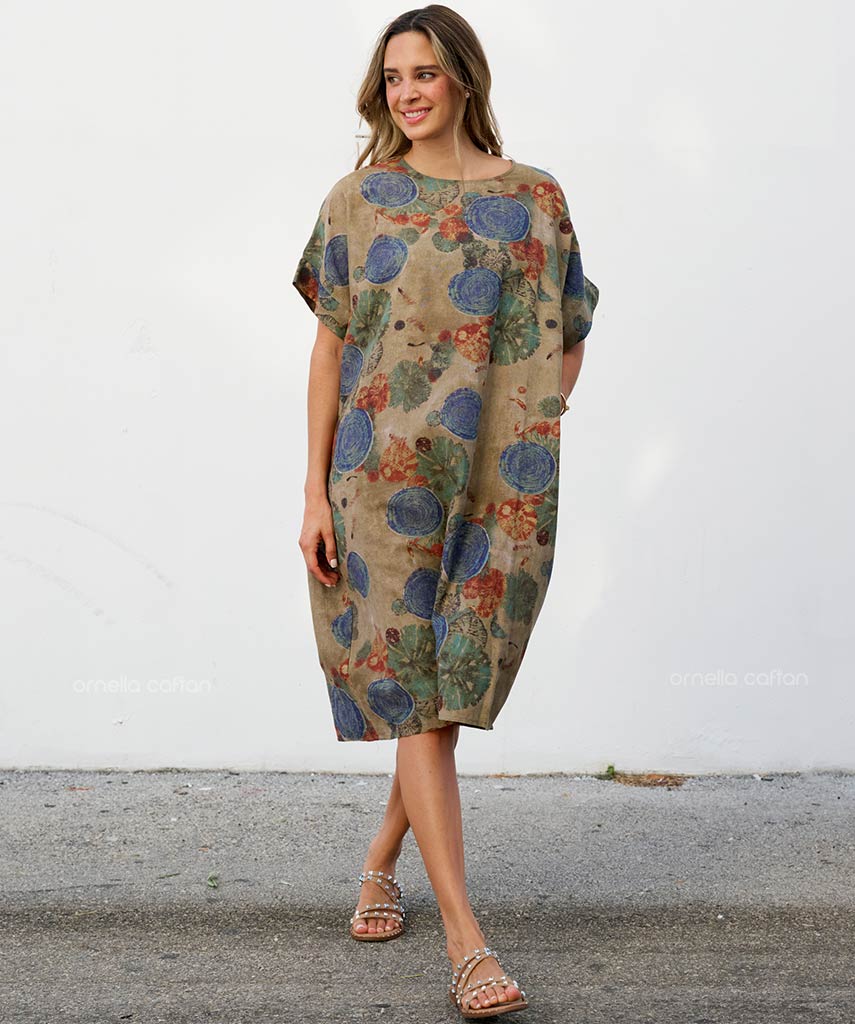 Robe Décontractée à Poches Courtes – Ornella Caftan™