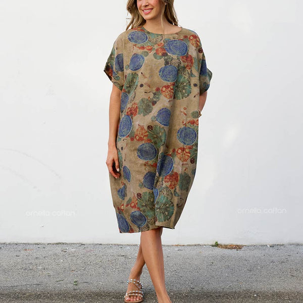 Robe Décontractée à Poches Courtes – Ornella Caftan™