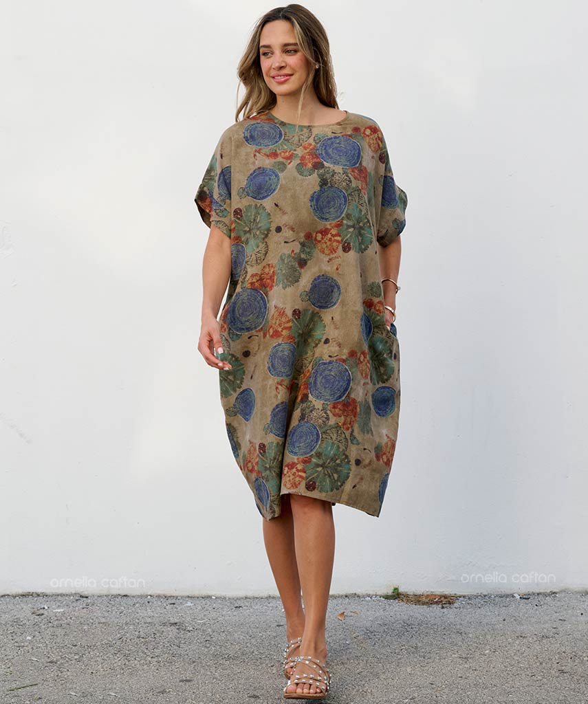 Robe Décontractée à Poches Courtes – Ornella Caftan™