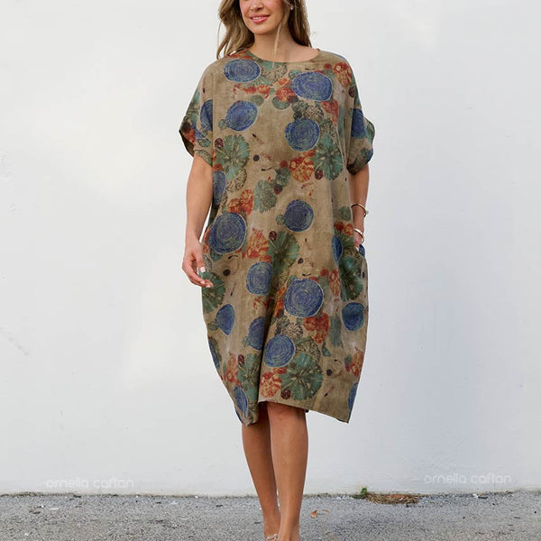 Robe Décontractée à Poches Courtes – Ornella Caftan™