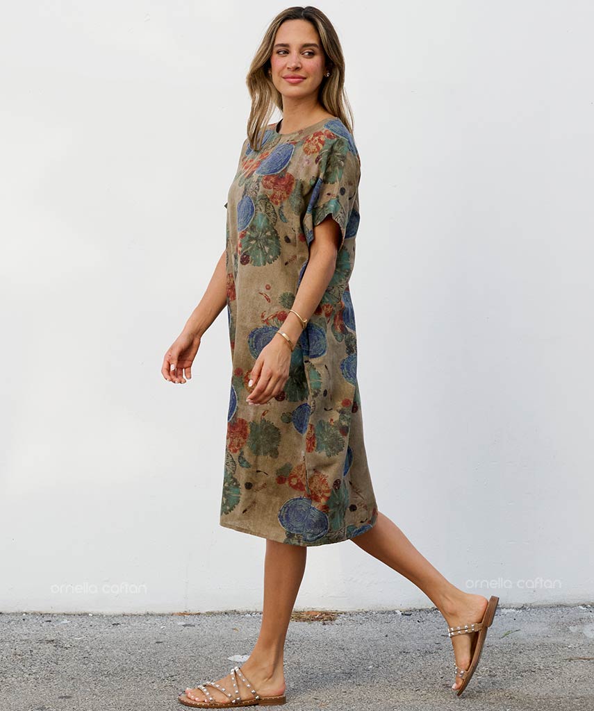 Robe Décontractée à Poches Courtes – Ornella Caftan™