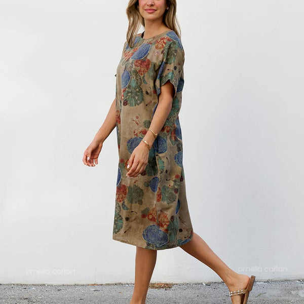 Robe Décontractée à Poches Courtes – Ornella Caftan™