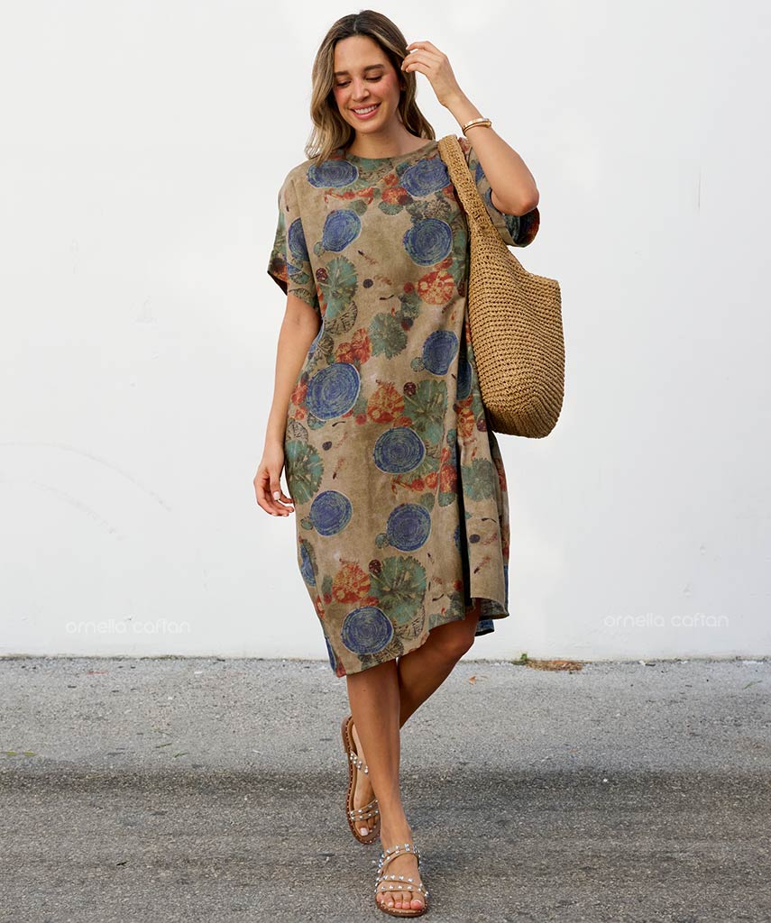 Robe Décontractée à Poches Courtes – Ornella Caftan™