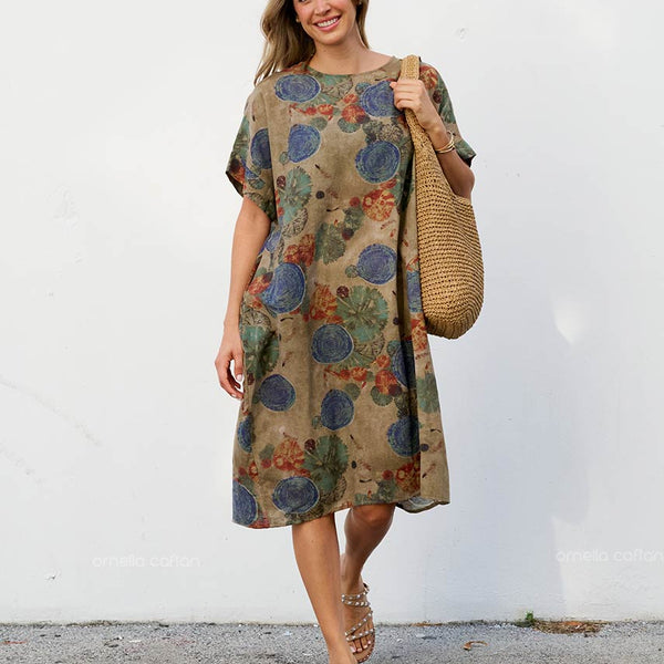 Robe Décontractée à Poches Courtes – Ornella Caftan™
