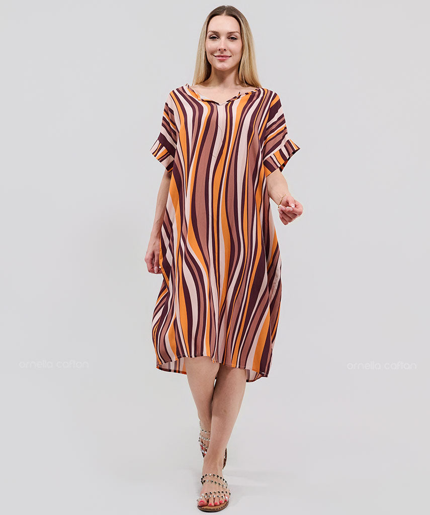 Robe décontractée à poches courtes – Ornella Caftan™