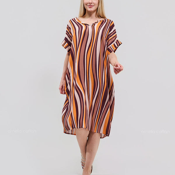 Robe décontractée à poches courtes – Ornella Caftan™