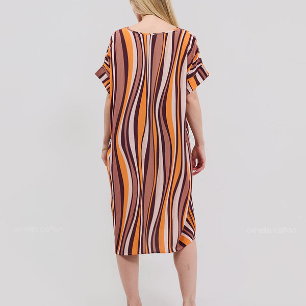 Robe décontractée à poches courtes – Ornella Caftan™