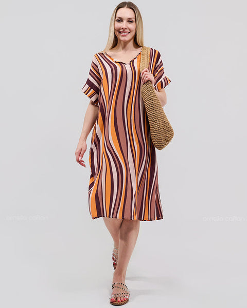Robe décontractée à poches courtes – Ornella Caftan™