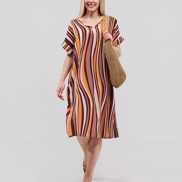 Robe décontractée à poches courtes – Ornella Caftan™