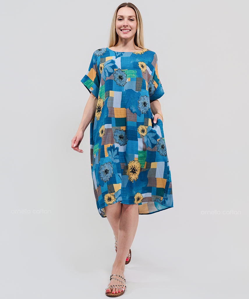 Robe décontractée à poches courtes – Ornella Caftan™