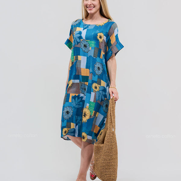 Robe décontractée à poches courtes – Ornella Caftan™