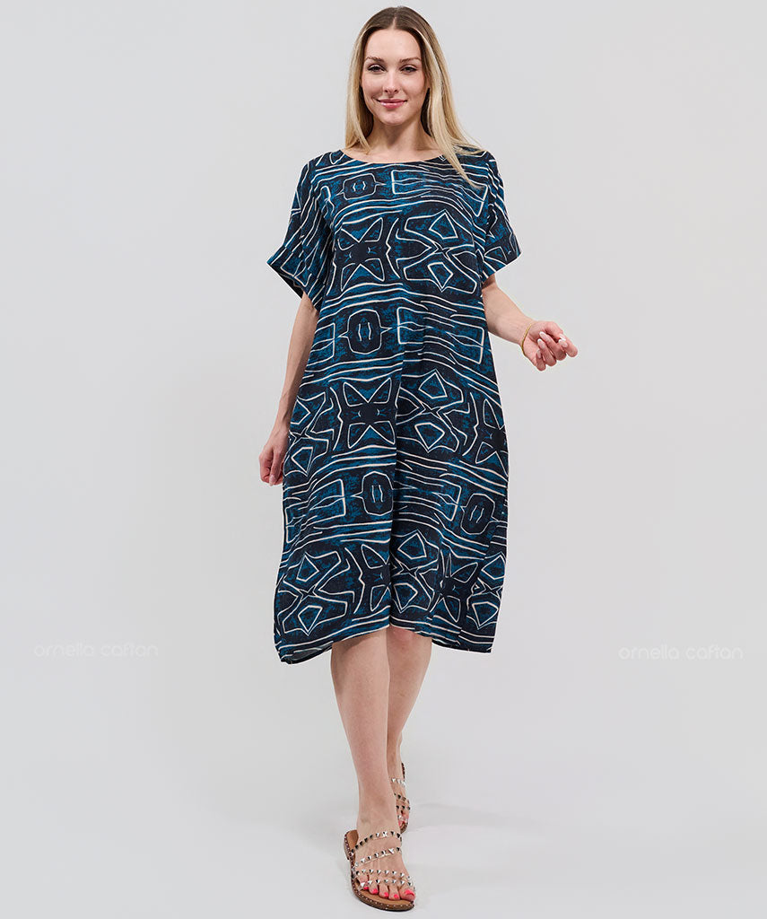 Robe Décontractée à Poches Courtes – Ornella Caftan™