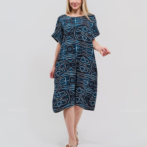Robe Décontractée à Poches Courtes – Ornella Caftan™