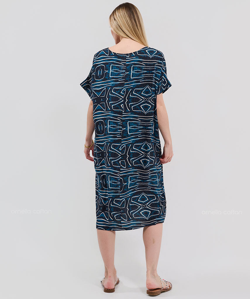 Robe Décontractée à Poches Courtes – Ornella Caftan™