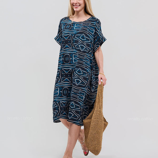 Robe Décontractée à Poches Courtes – Ornella Caftan™