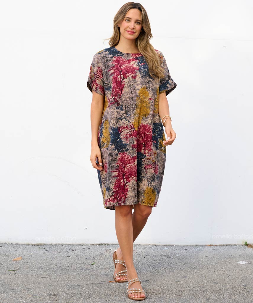Robe Décontractée à Poches Courte – Ornella Caftan™