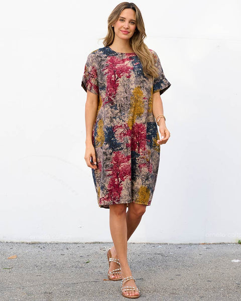 Robe Décontractée à Poches Courte – Ornella Caftan™