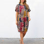 Robe Décontractée à Poches Courte – Ornella Caftan™