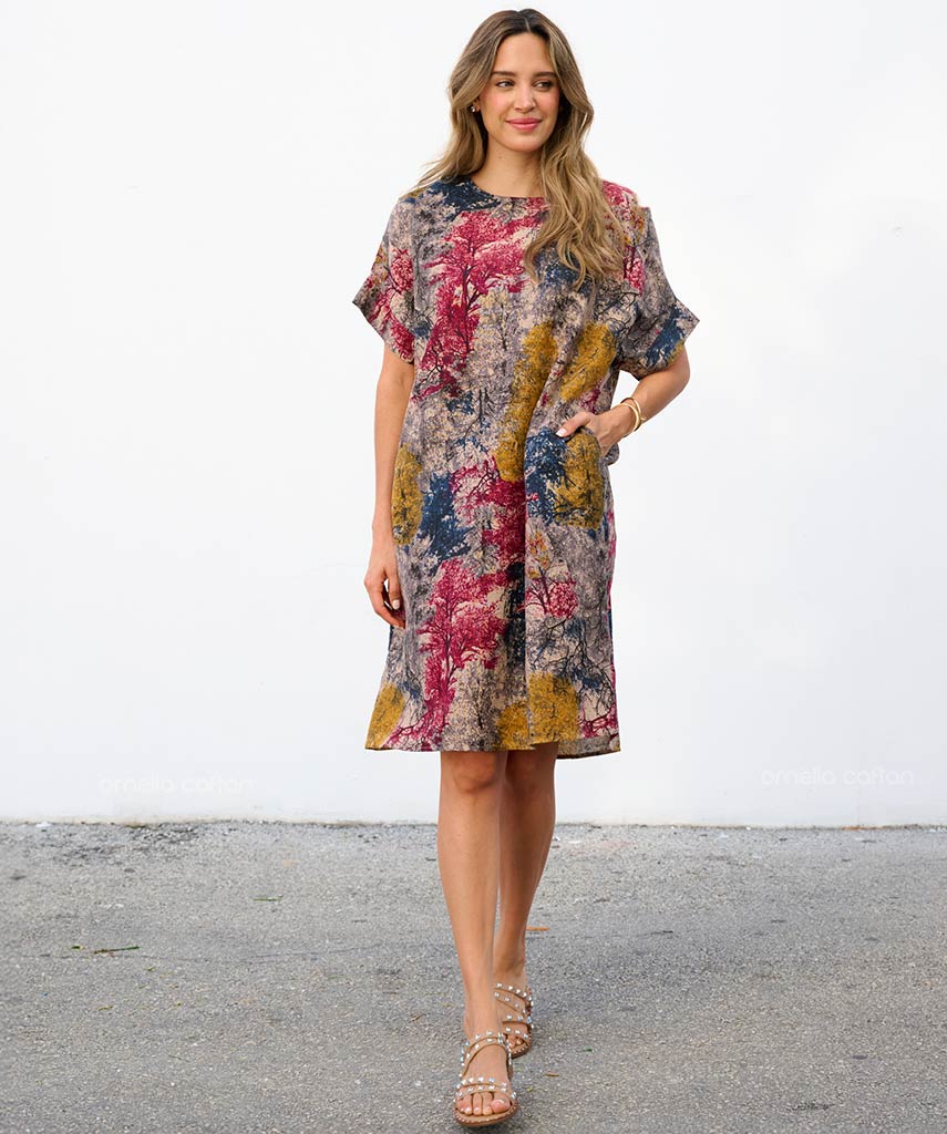 Robe Décontractée à Poches Courte – Ornella Caftan™