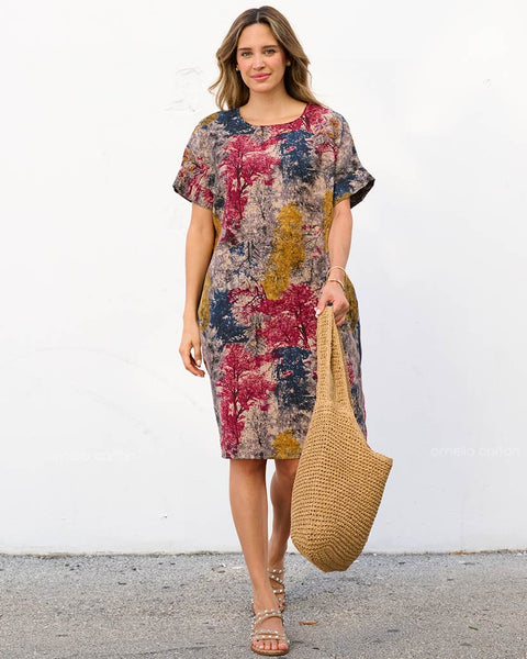 Robe Décontractée à Poches Courte – Ornella Caftan™