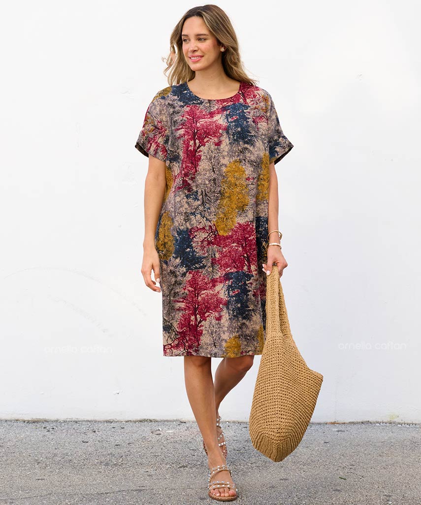 Robe Décontractée à Poches Courte – Ornella Caftan™