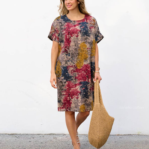 Robe Décontractée à Poches Courte – Ornella Caftan™