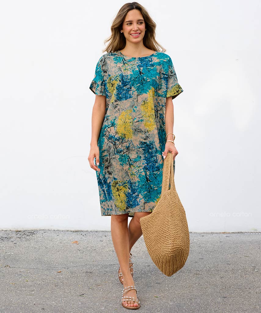 Robe Décontractée à Poches Courtes – Ornella Caftan™