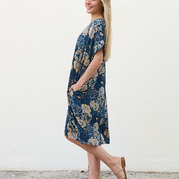 Robe Décontractée à Poches Courte – Ornella Caftan™