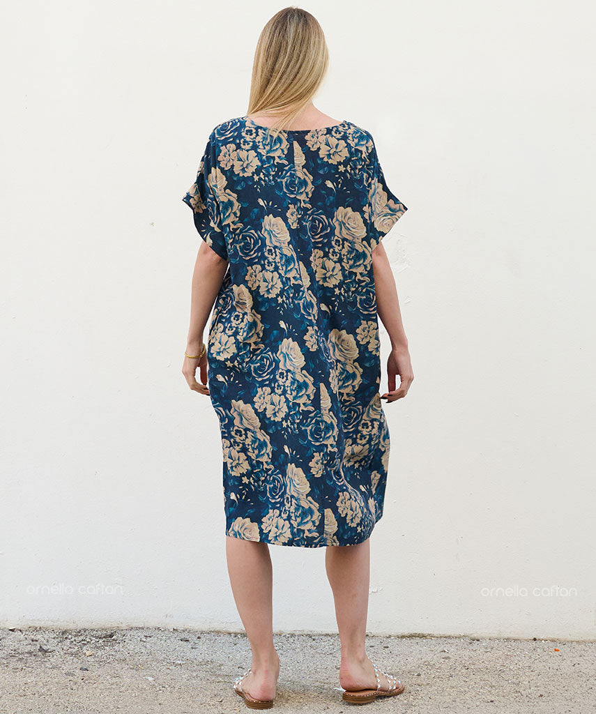Robe Décontractée à Poches Courte – Ornella Caftan™