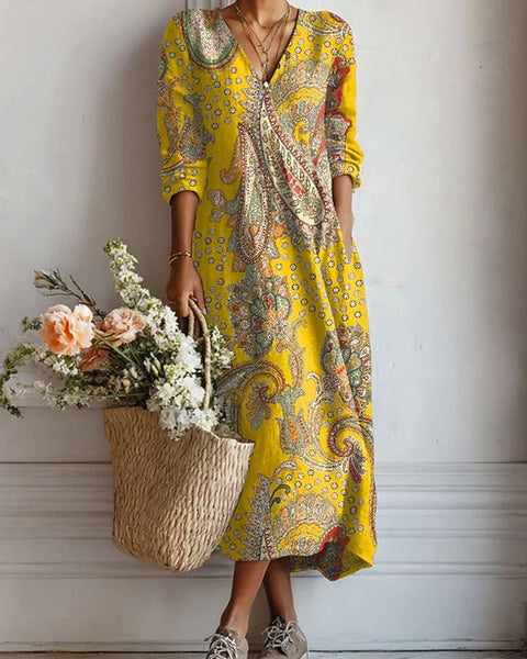 Azélie | Robe Imprimée Soleil