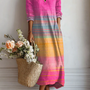 Capucine | Robe Imprimée Dégradée